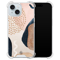 Casimoda iPhone 15 shockproof hoesje - Abstract dots