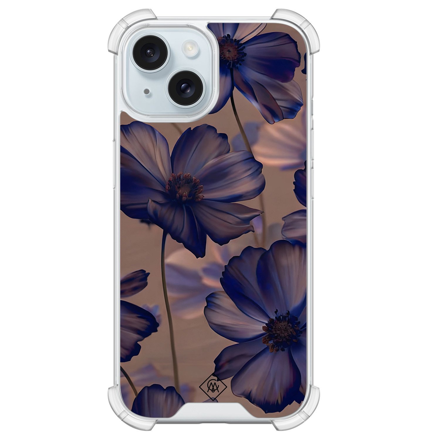 iPhone 15 shockproof hoesje - Twilight petals