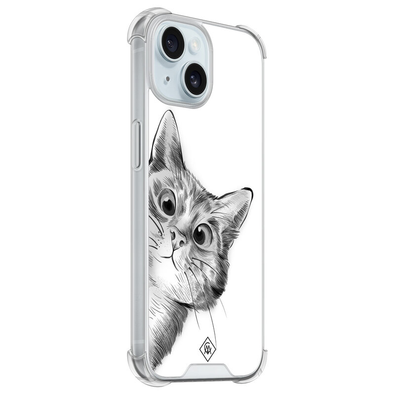 Casimoda iPhone 14 shockproof hoesje - Kat kiekeboe