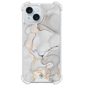 Casimoda iPhone 14 shockproof hoesje - Marmer grijs
