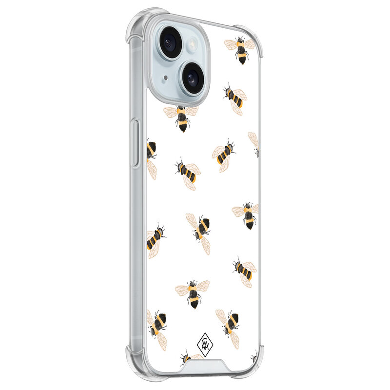 Casimoda iPhone 14 shockproof hoesje - Bee happy