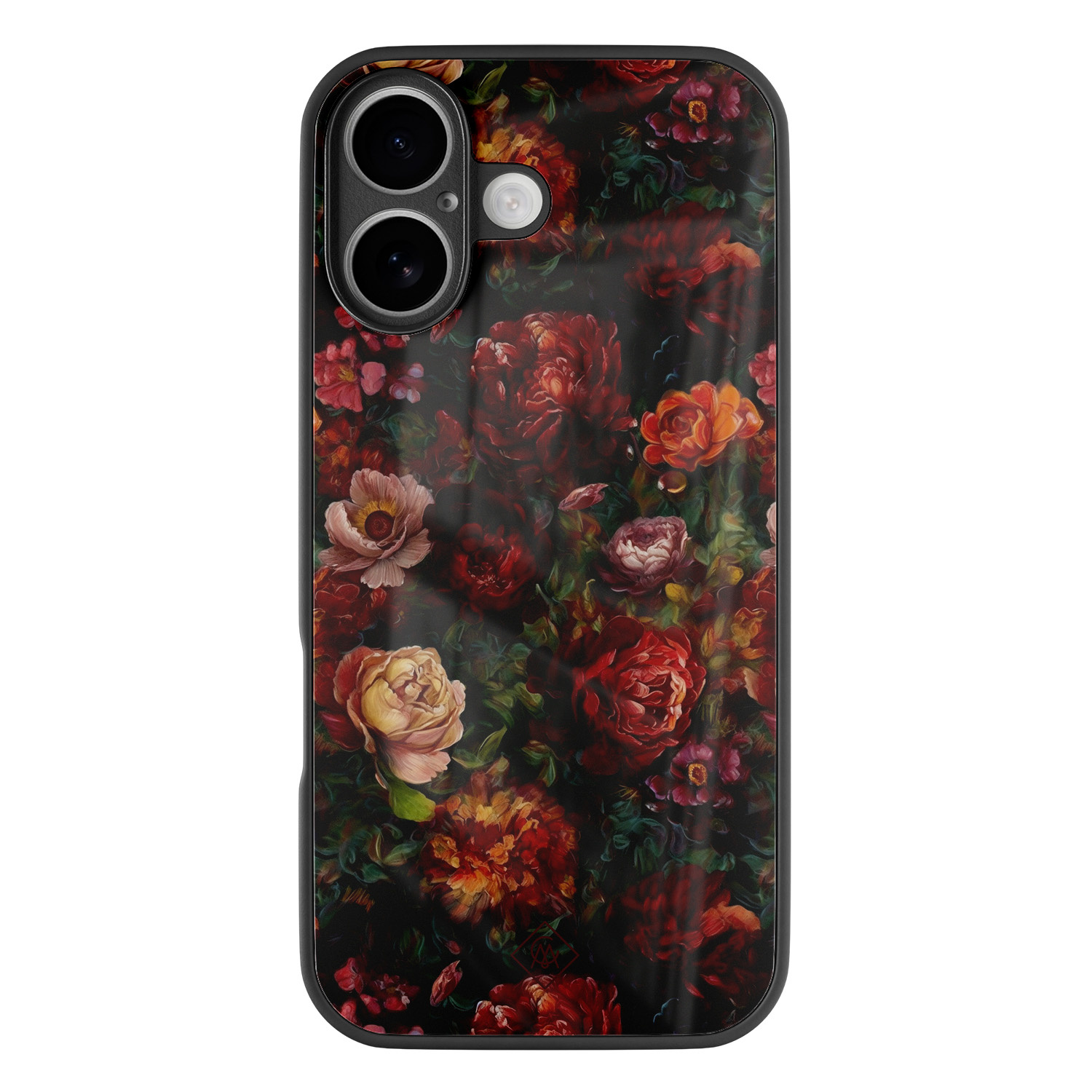 iPhone 16 glazen hardcase - Floral garden
