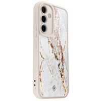 Casimoda Samsung Galaxy A55 beige case - Marmer goud