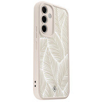 Casimoda Samsung Galaxy A55 beige case - Palmy leaves beige
