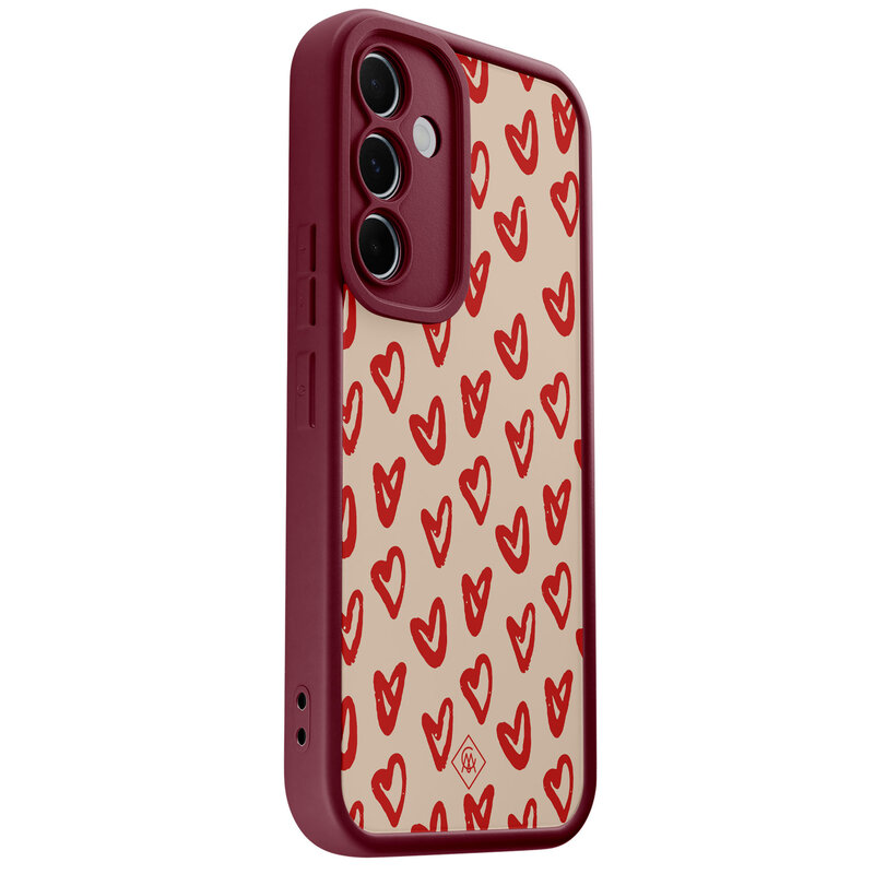 Casimoda Samsung Galaxy A55 rode case - Sweet hearts