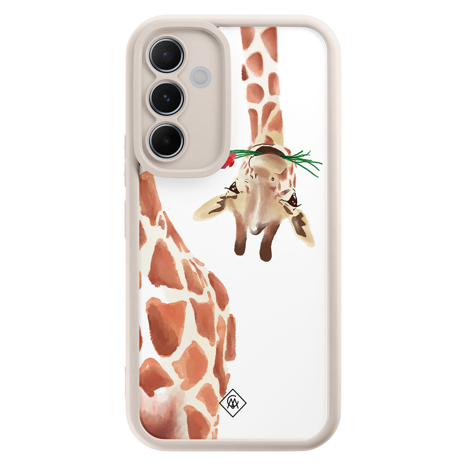 Samsung Galaxy A55 beige case Giraffe