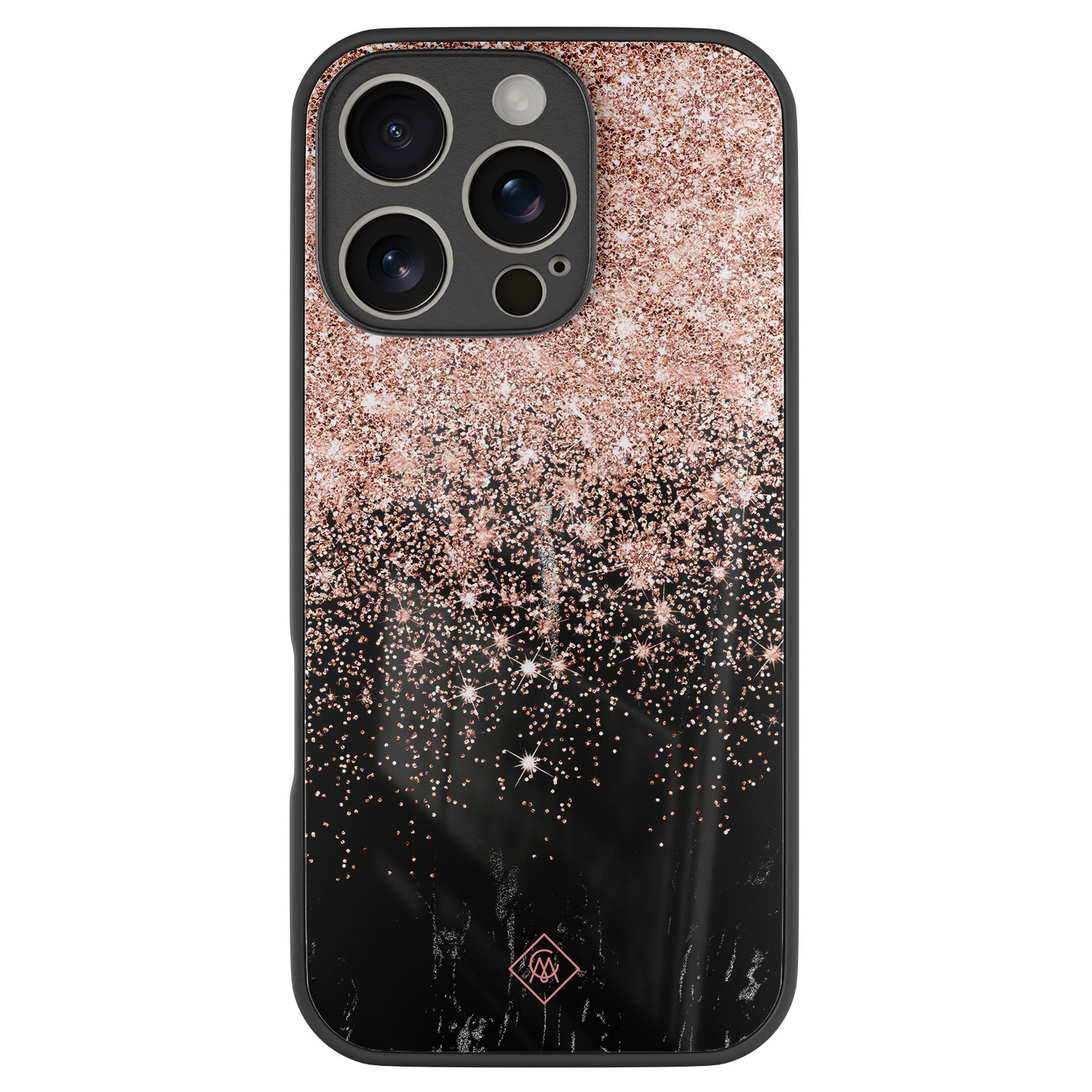 iPhone 16 Pro glazen hardcase Marmer twist