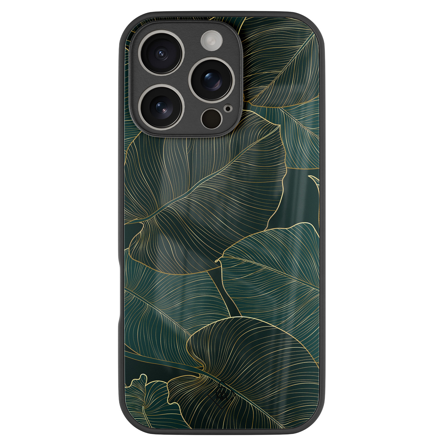 iPhone 16 Pro glazen hardcase Monstera leaves