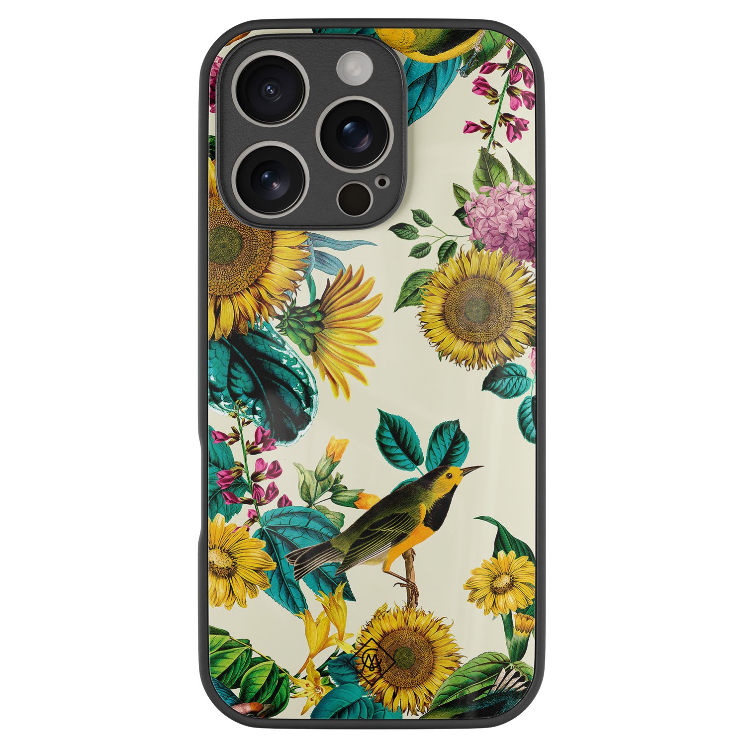 iPhone 16 Pro glazen hardcase Sunflowers