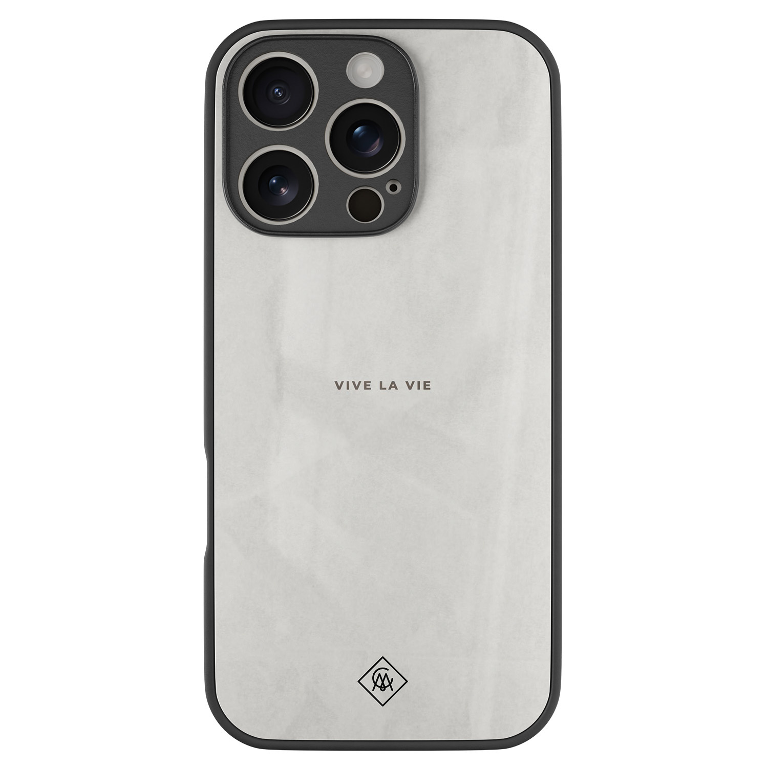 iPhone 16 Pro glazen hardcase Vive la vie