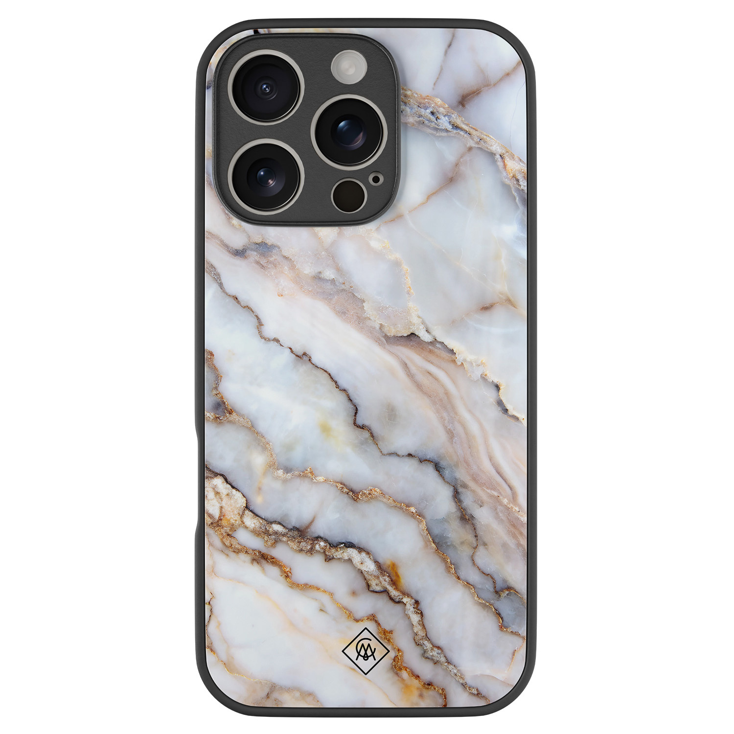 iPhone 16 Pro glazen hardcase Marble dream