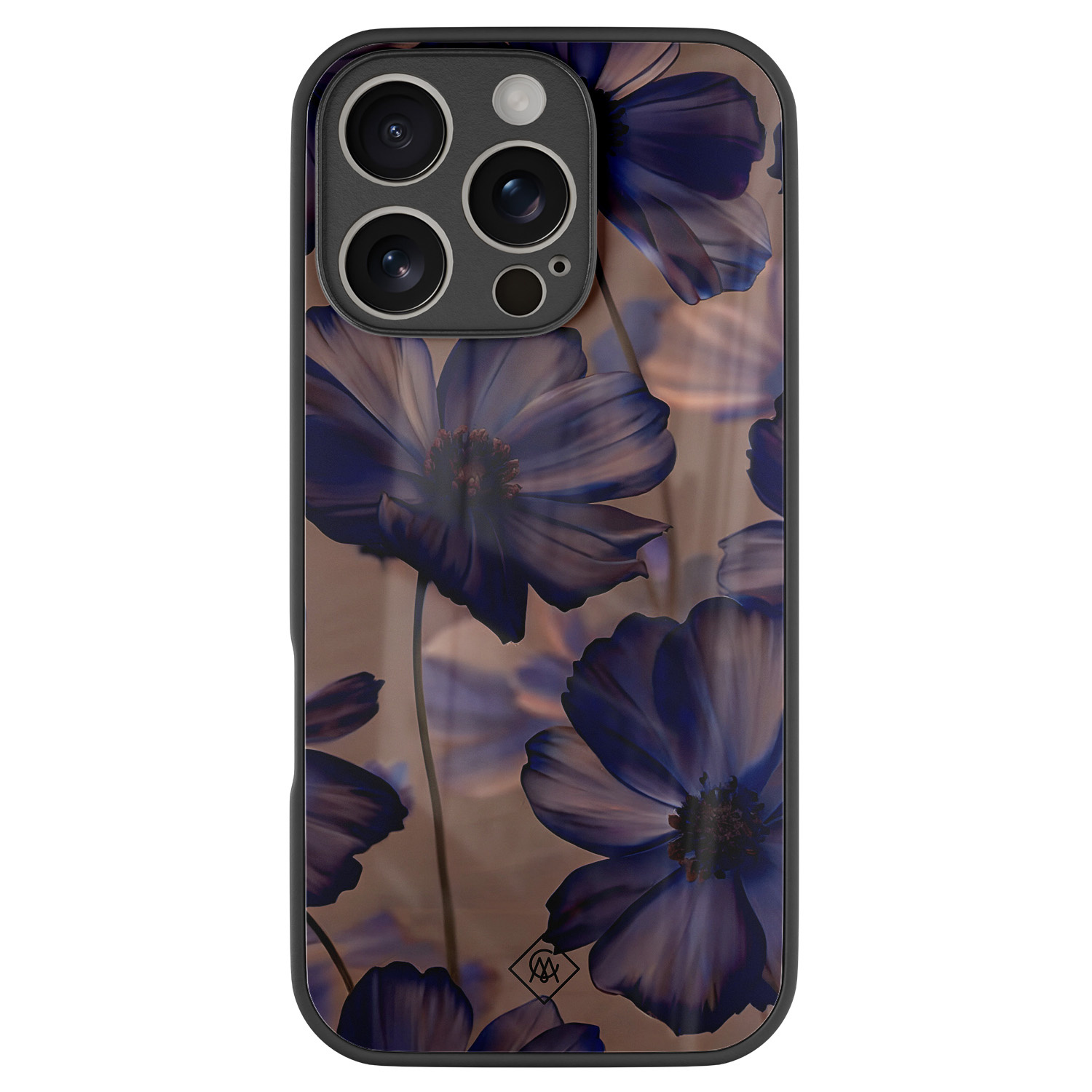 iPhone 16 Pro glazen hardcase Twilight petals