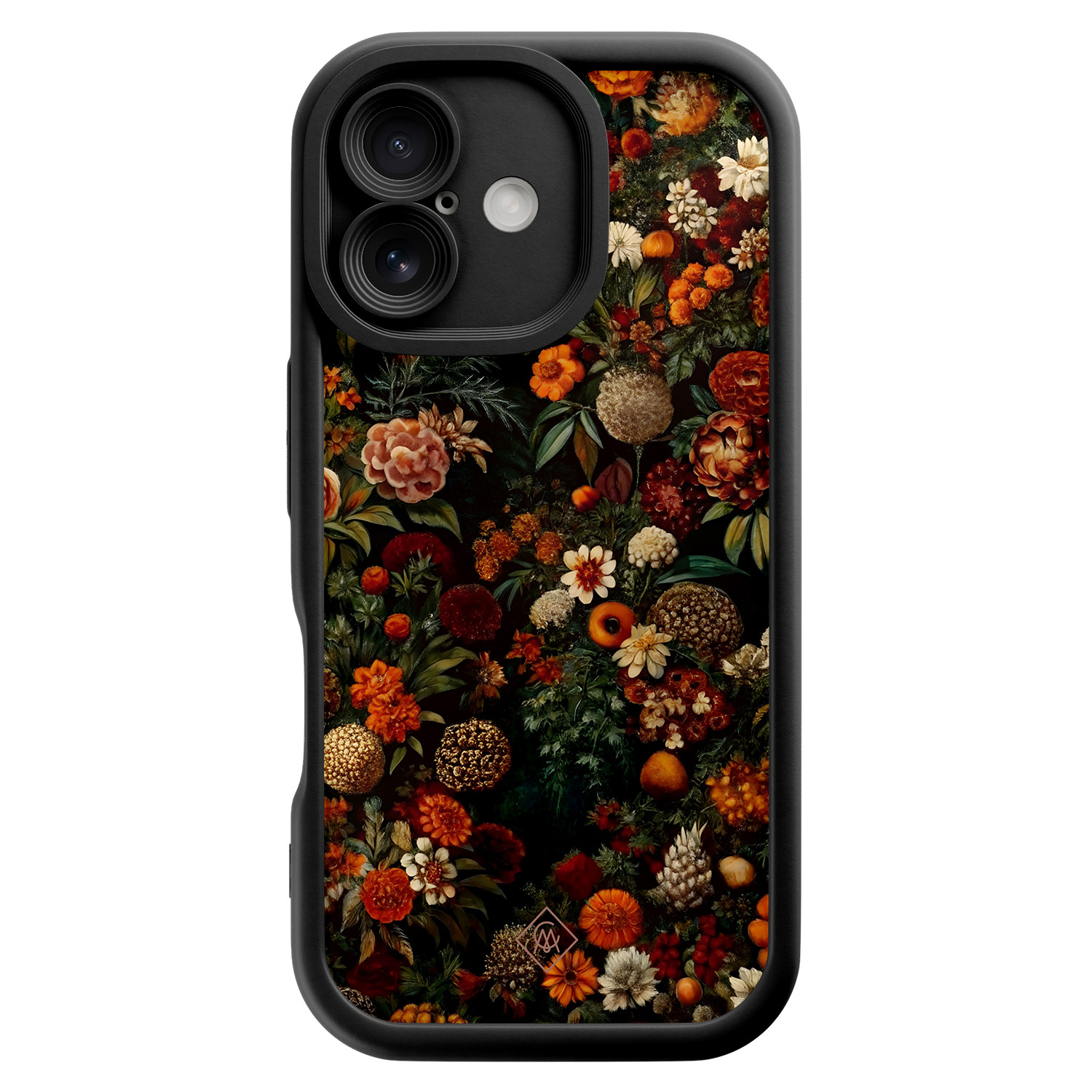 iPhone 16 zwarte case Exotic garden