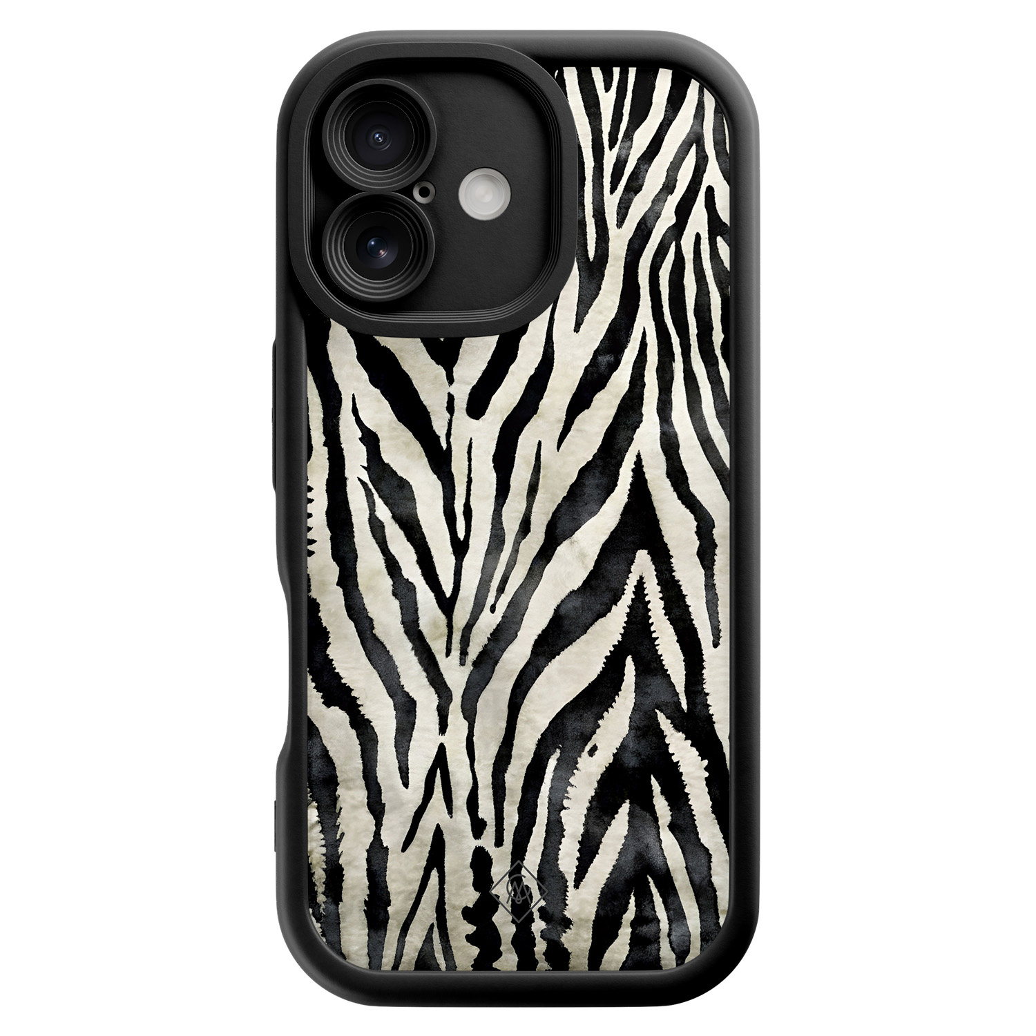iPhone 16 zwarte case Zebra safari