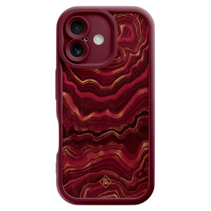 Casimoda iPhone 16 rode case - Agate rood