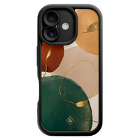 Casimoda iPhone 16 zwarte case - Earthy luxe