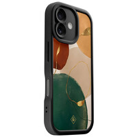 Casimoda iPhone 16 zwarte case - Earthy luxe