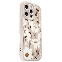 Casimoda iPhone 16 Pro beige case - In bloom