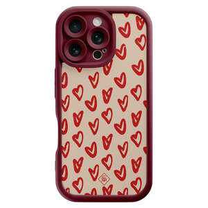 Casimoda iPhone 16 Pro rode case - Sweet hearts
