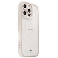 Casimoda iPhone 16 Pro beige case - Vive la vie