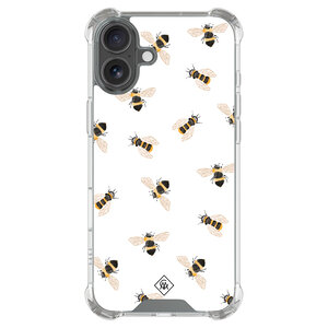 Casimoda iPhone 16 shockproof hoesje - Bee happy