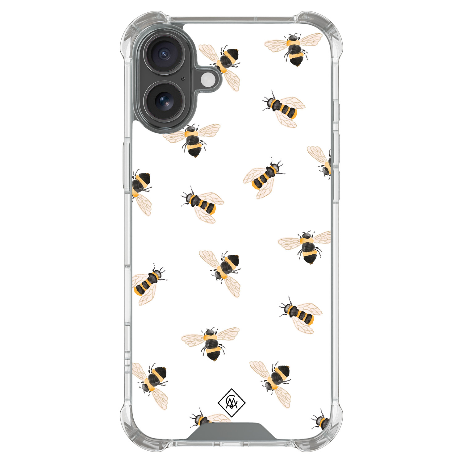 iPhone 16 shockproof hoesje Bee happy