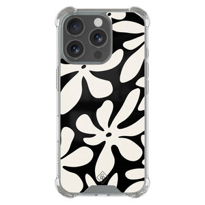 Casimoda iPhone 16 Pro shockproof hoesje - Noir bloom