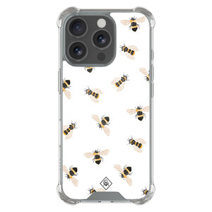 Casimoda iPhone 16 Pro shockproof hoesje - Bee happy