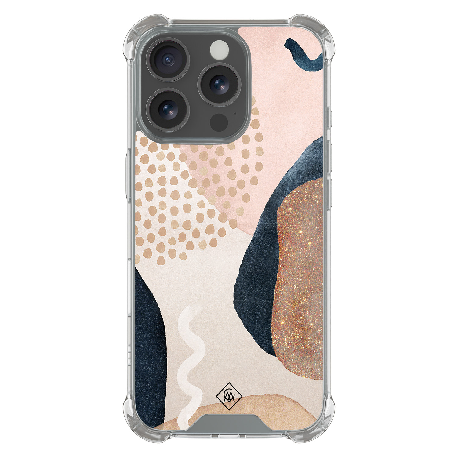 iPhone 16 Pro shockproof hoesje Abstract dots