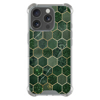Casimoda iPhone 16 Pro shockproof hoesje - Kubus groen