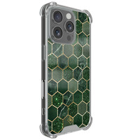 Casimoda iPhone 16 Pro shockproof hoesje - Kubus groen