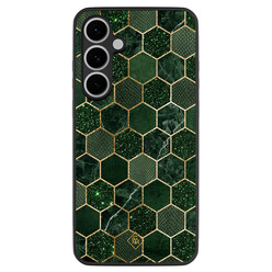 Casimoda Samsung Galaxy S24 FE hoesje - Kubus groen