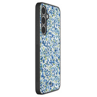 Casimoda Samsung Galaxy S24 FE hoesje - Vintage blue floral