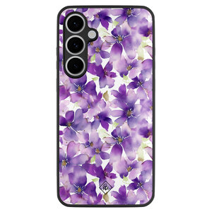 Casimoda Samsung Galaxy S24 FE hoesje - Floral violet