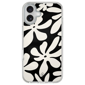 Casimoda iPhone 16 hybride hoesje - Noir bloom