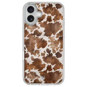 Casimoda iPhone 16 hybride hoesje - Cowhide chic
