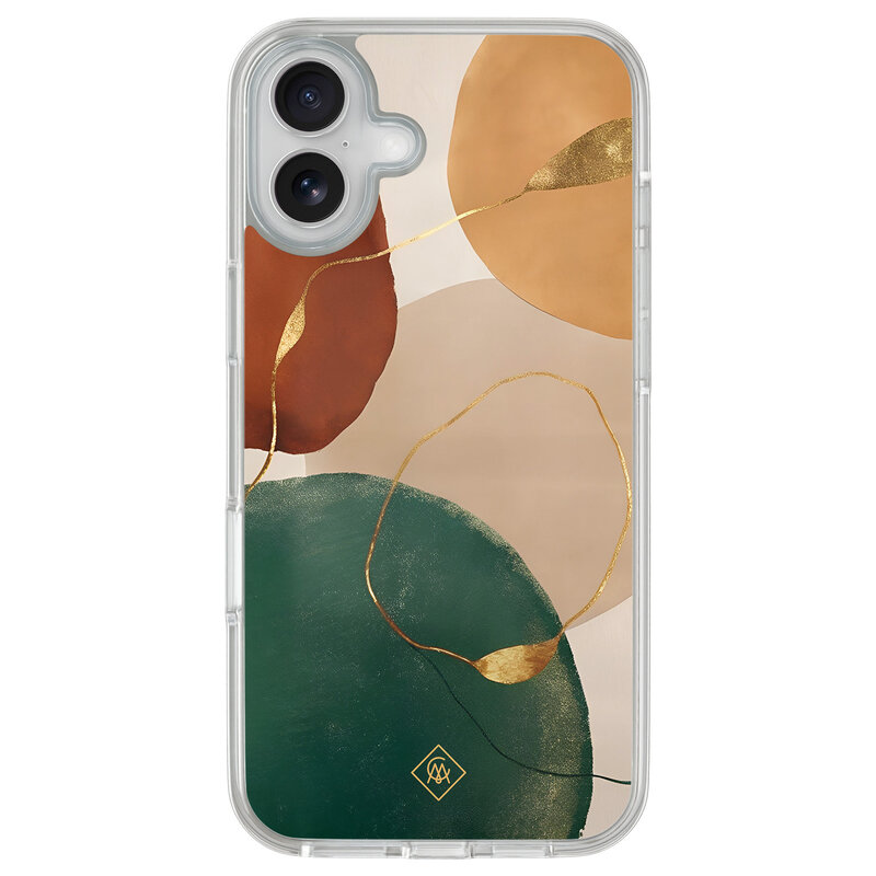 Casimoda iPhone 16 hybride hoesje - Earthy Luxe