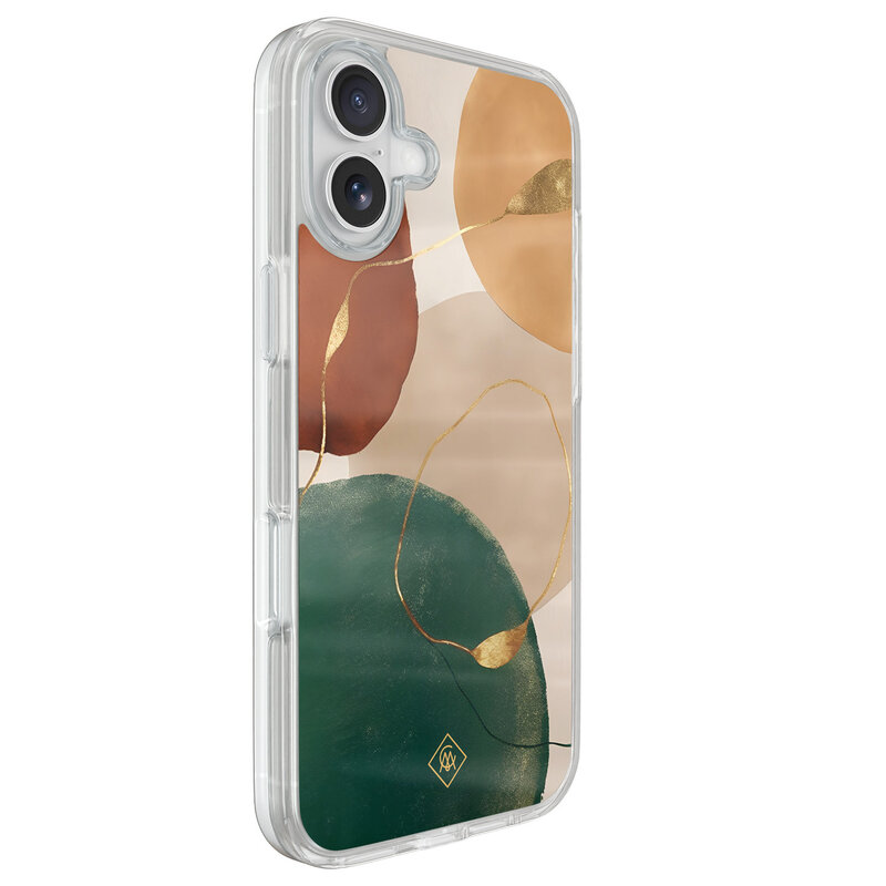 Casimoda iPhone 16 hybride hoesje - Earthy Luxe