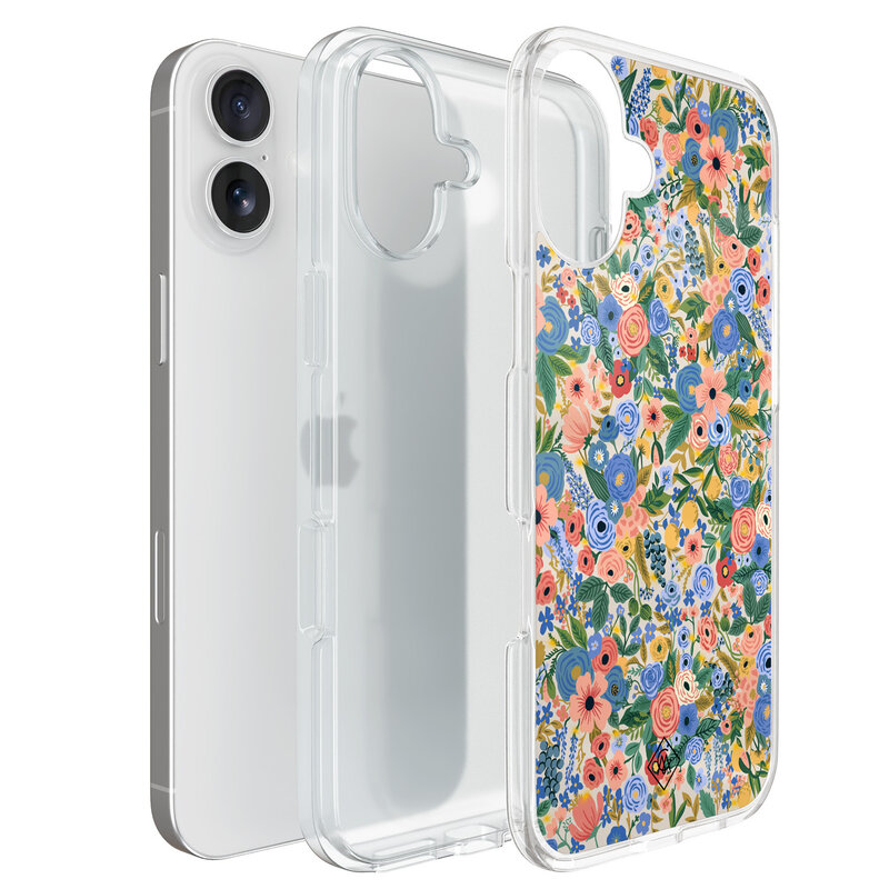 Casimoda iPhone 16 hybride hoesje - Blue gardens