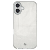 Casimoda iPhone 16 hybride hoesje - Vive la vie