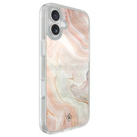 Casimoda iPhone 16 hybride hoesje - Marmer waves
