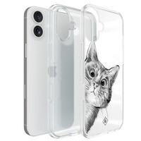 Casimoda iPhone 16 hybride hoesje - Kat kiekeboe