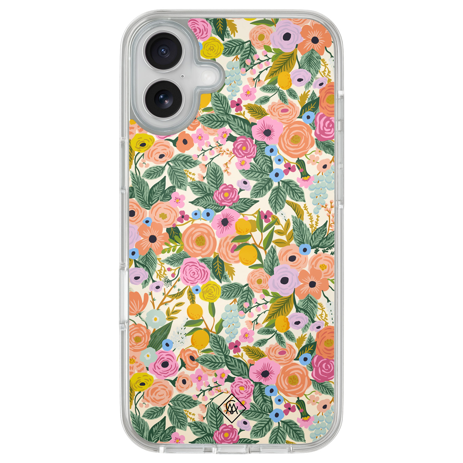 iPhone 16 hybride hoesje Pink gardens