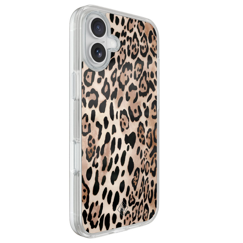 Casimoda iPhone 16 hybride hoesje - Golden wildcat