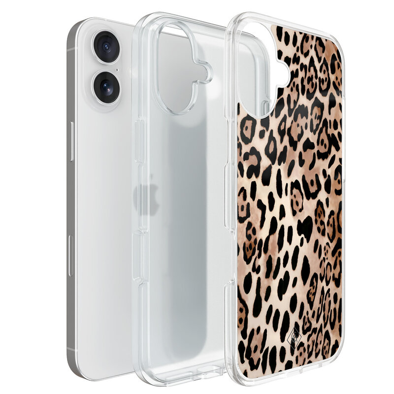Casimoda iPhone 16 hybride hoesje - Golden wildcat
