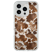 Casimoda iPhone 16 Pro hybride hoesje - Cowhide chic