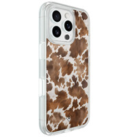Casimoda iPhone 16 Pro hybride hoesje - Cowhide chic