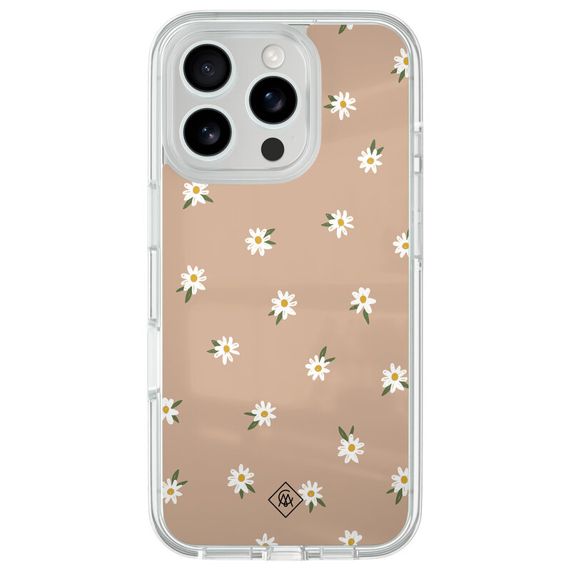Casimoda iPhone 16 Pro hybride hoesje - Sweet daisies
