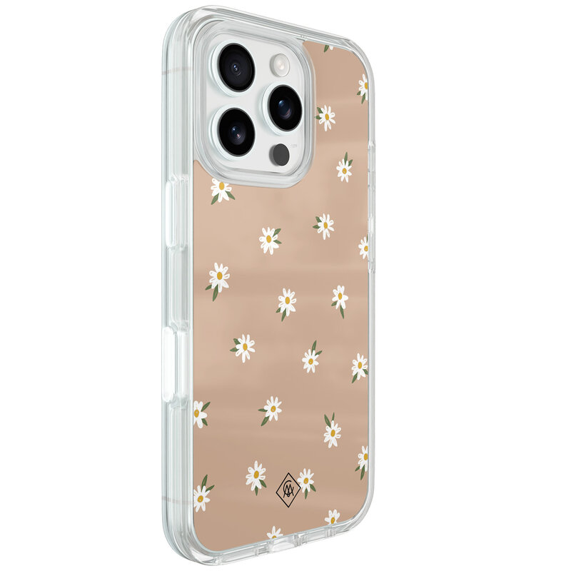 Casimoda iPhone 16 Pro hybride hoesje - Sweet daisies
