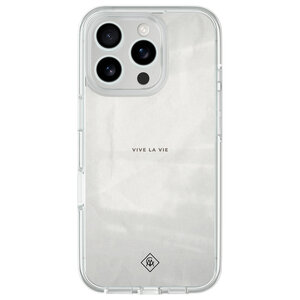 Casimoda iPhone 16 Pro hybride hoesje - Vive la vie